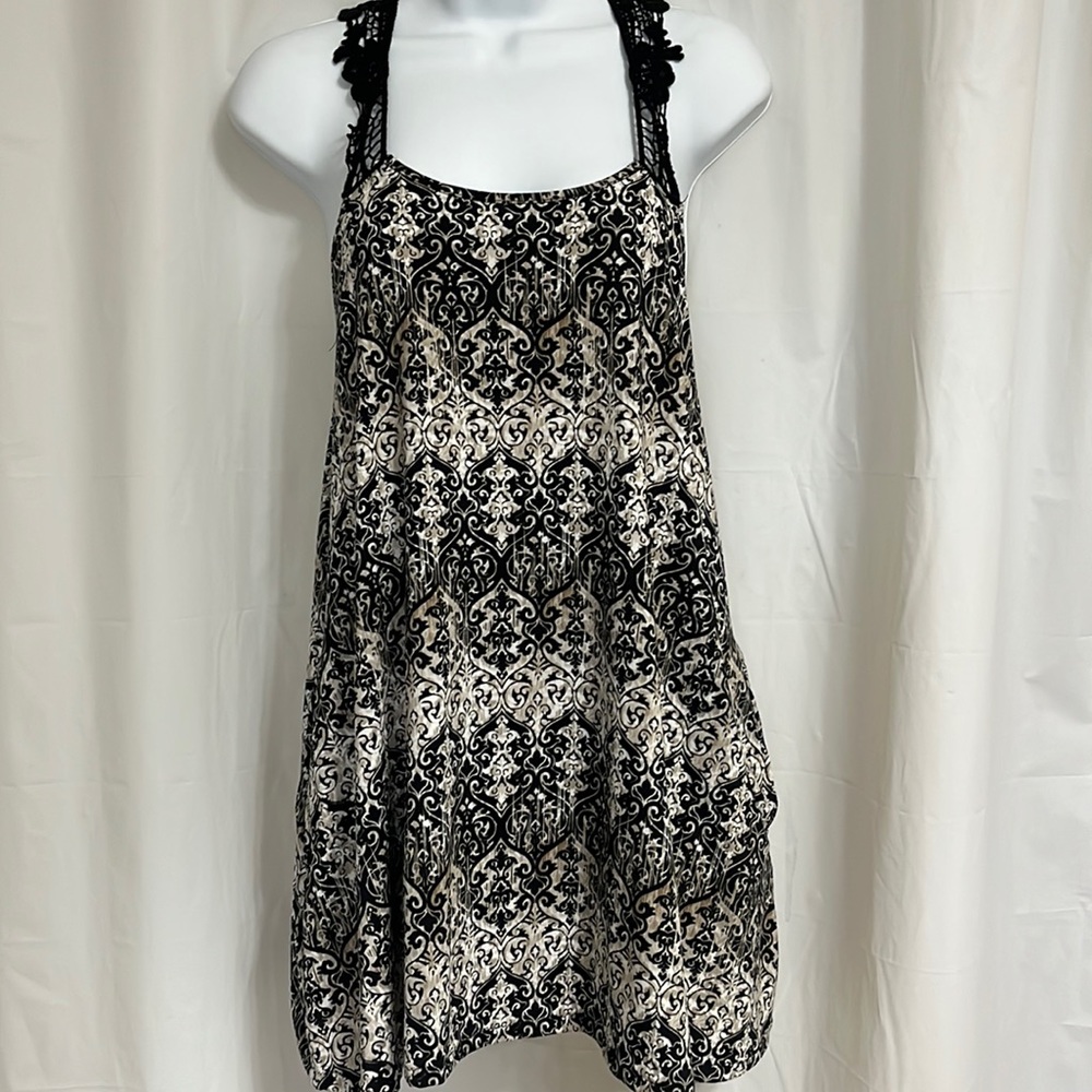 Cute Mini Dress Full Swing Style S Tribal Print